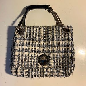 Kate Spade Navy Blue and White Purse